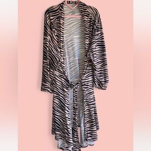 NWT Zebra Print Robe